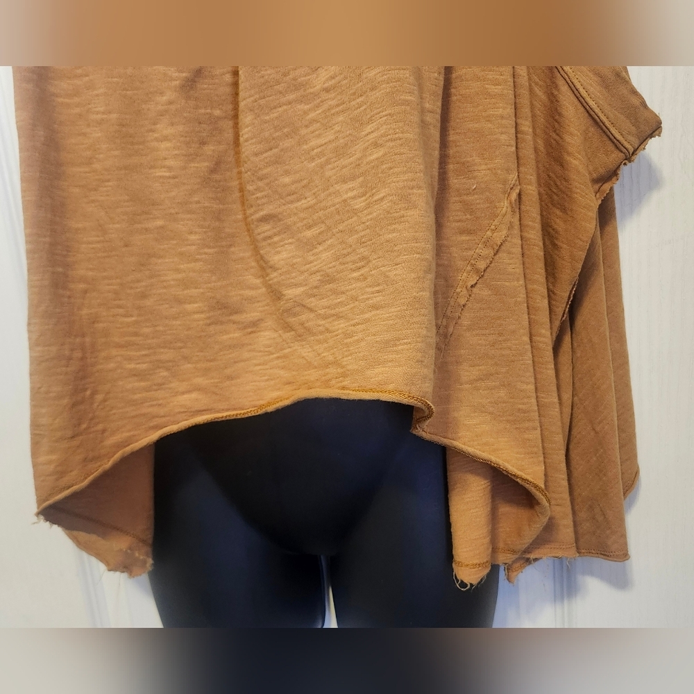 We The Free One-Shoulder Brown Blouse Size Small EUC - Picture 4 of 5